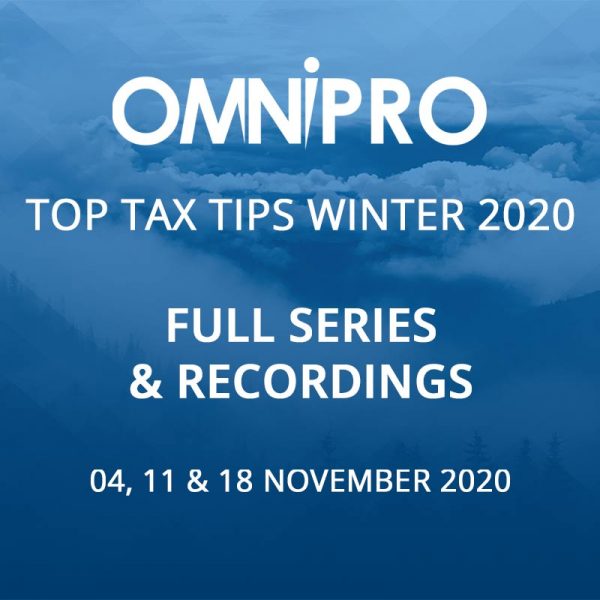 Top Tax Tips Winter 2020 - Full Series & Recordings