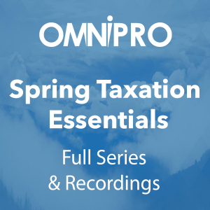 Spring Taxation Essentials - The Full Series & Recordings